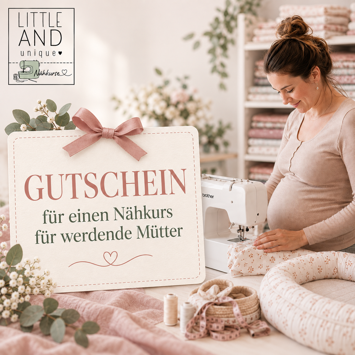 Gutschein für einen Nähkurs "Babyartikel Nähen"