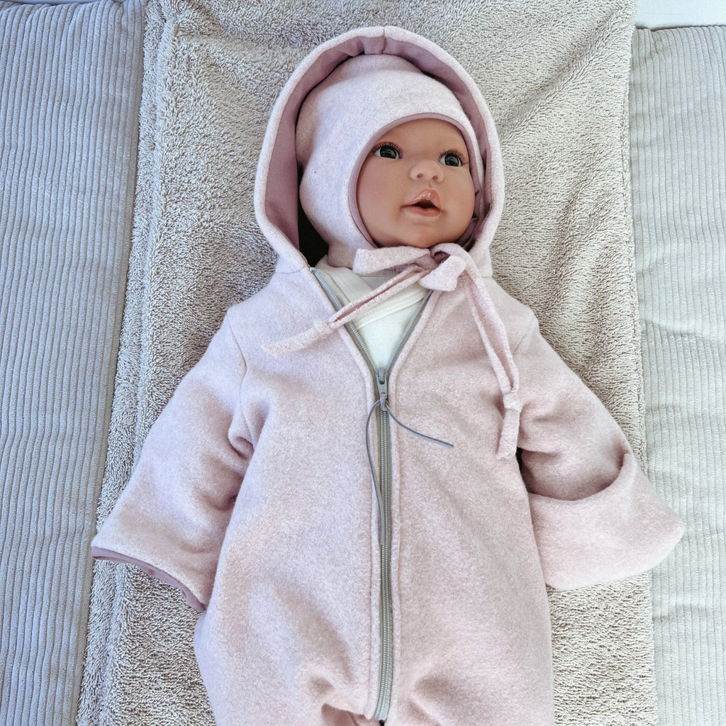 Bio Baumwoll Fleeceoverall rosa