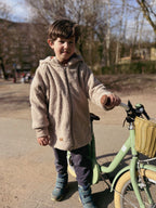 Teddyjacke beige/Musselin