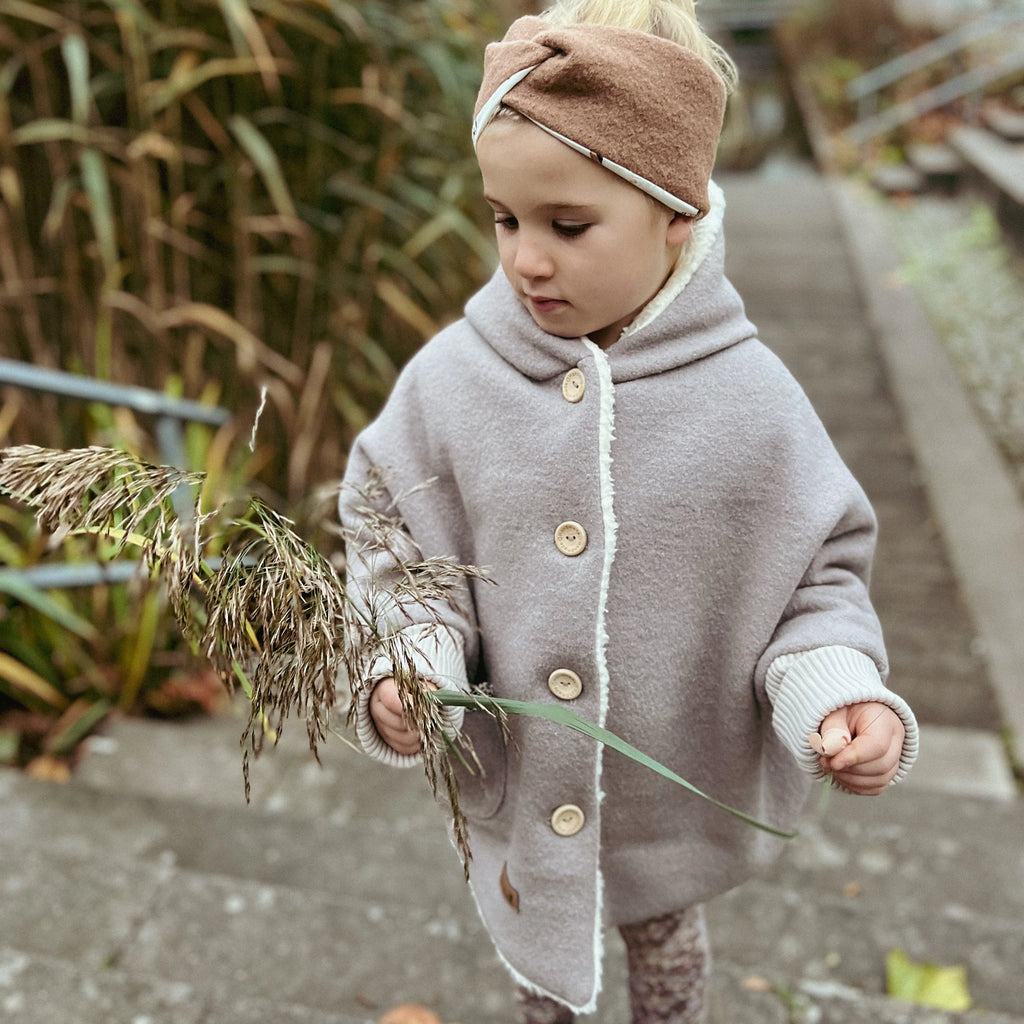 Walkjacke Oversized Taupe mit Teddyfell