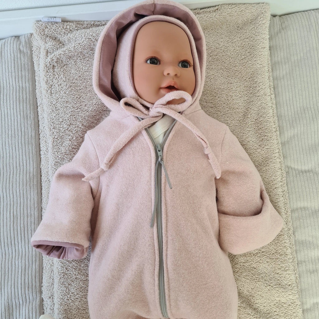 Bio Baumwoll Fleeceoverall rosa