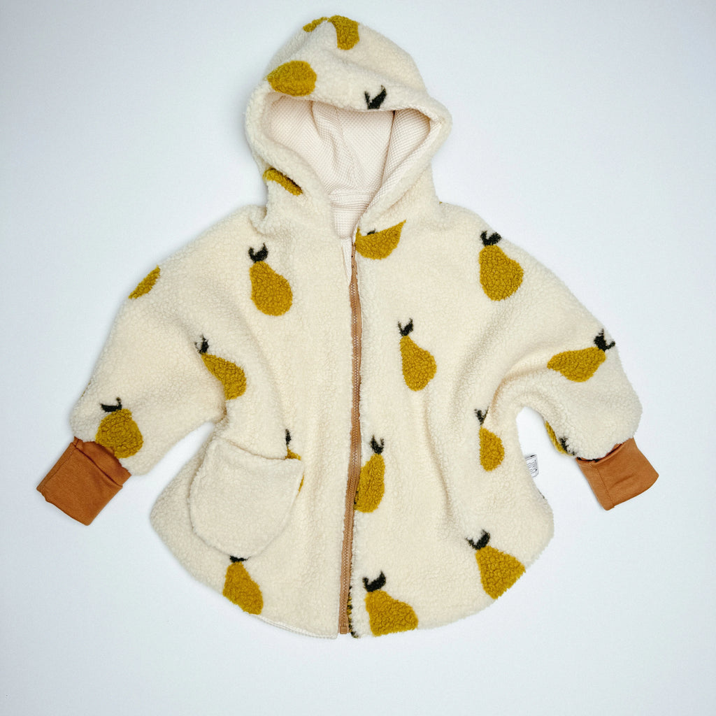 Teddyjacke Birnen  Winterjacke Teddy  Wintermantel Teddy