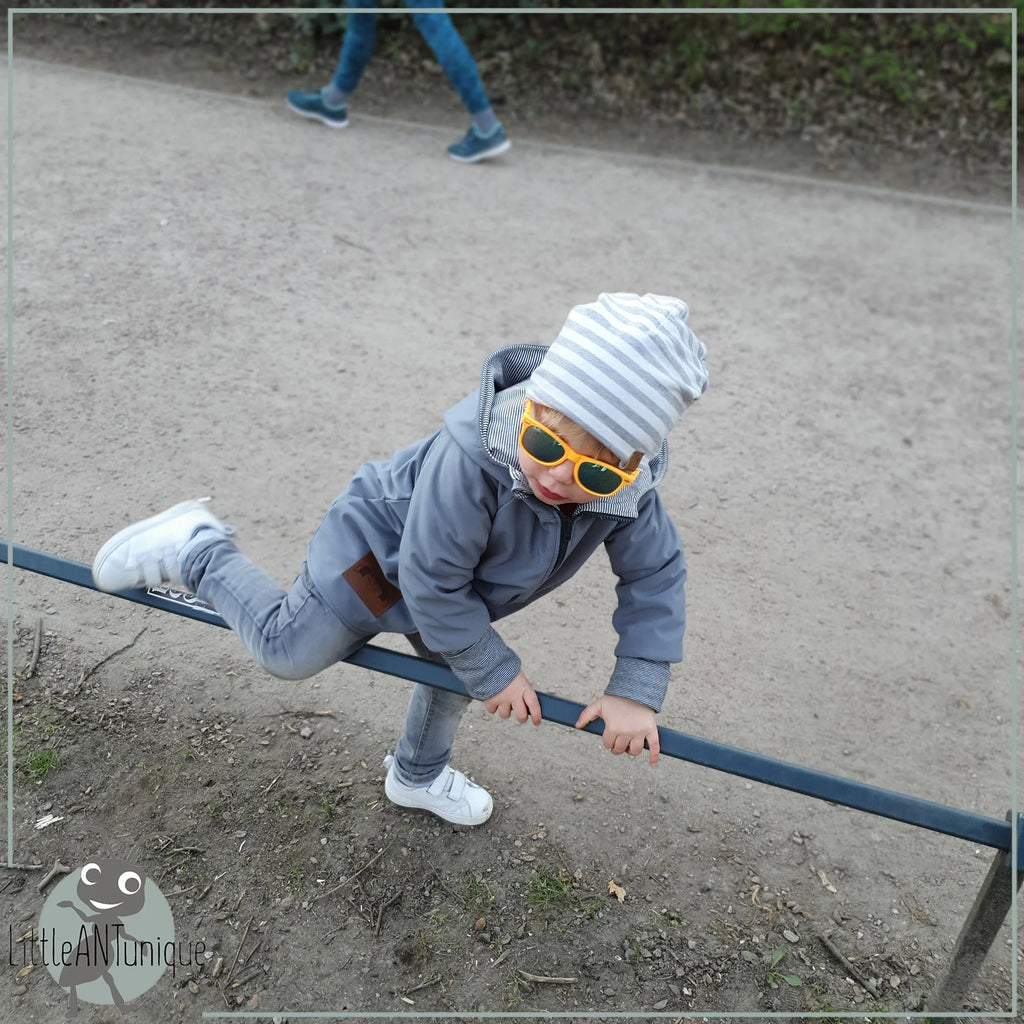 Jacke Softshelljacke Kinderjacke grau