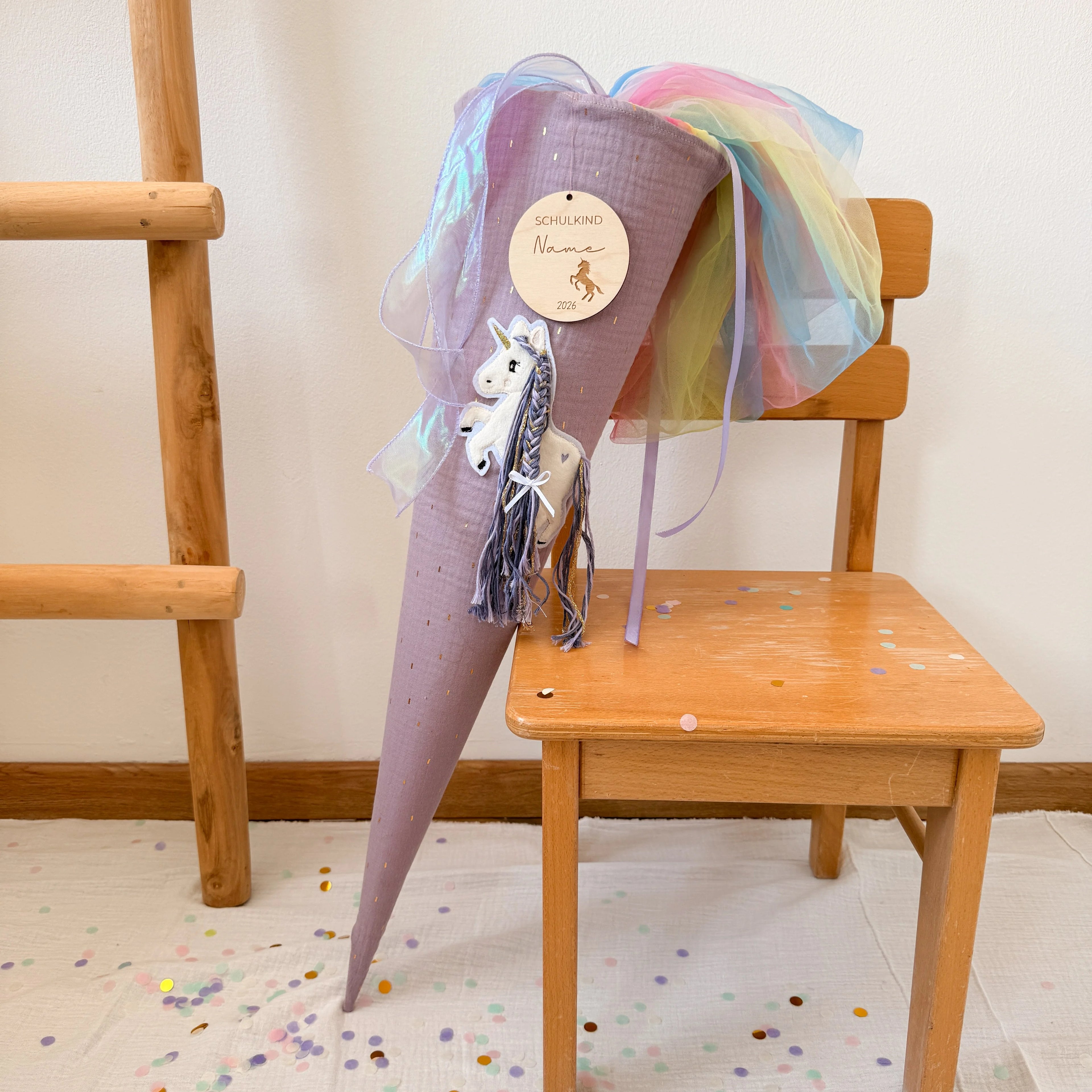 SCHULTÜTE EINHORN LILA