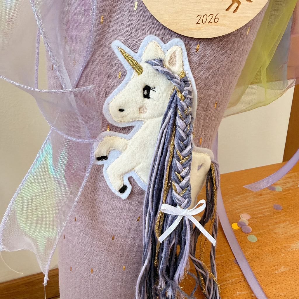 SCHULTÜTE EINHORN LILA