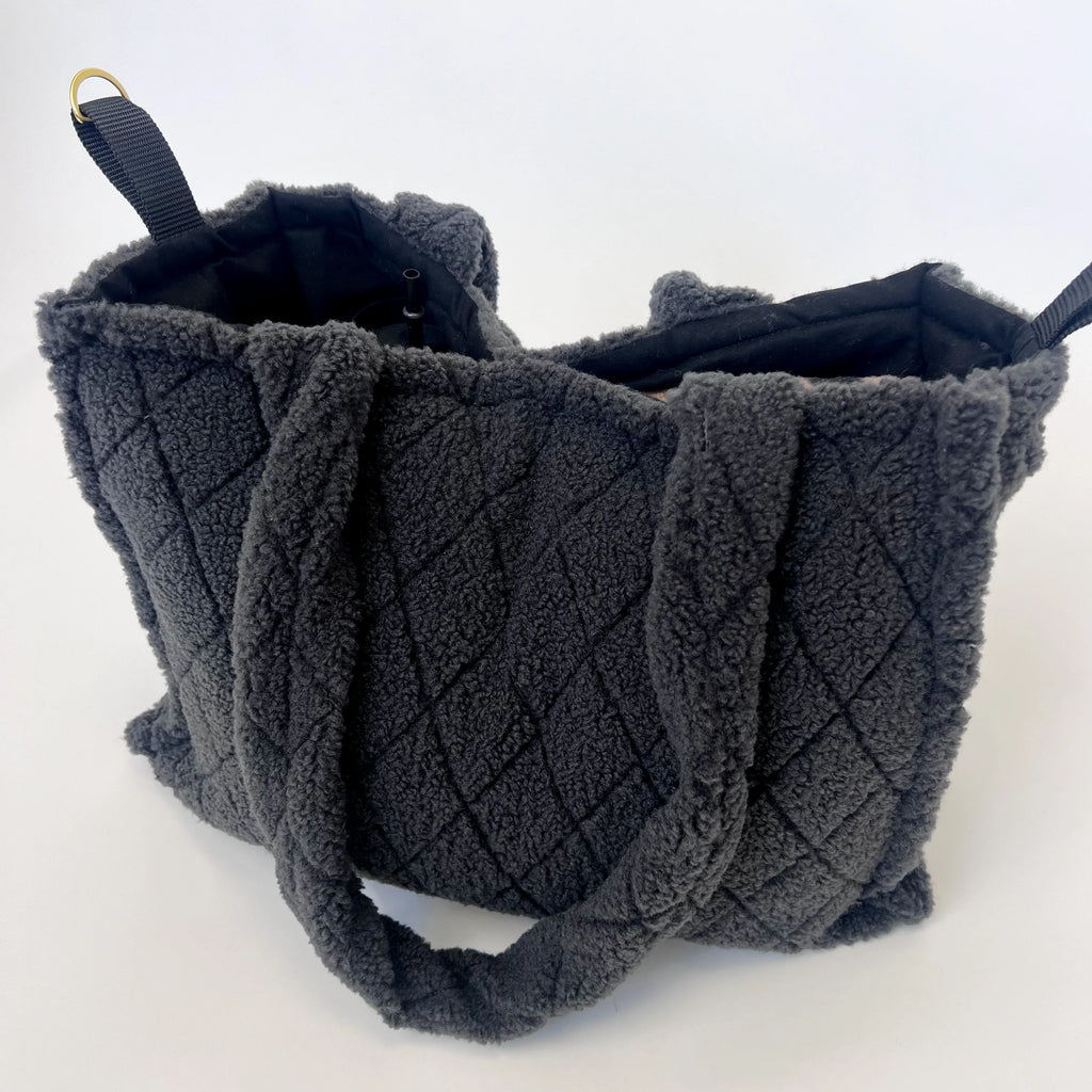 Wickeltasche I Shopper I Teddy schwarz I Mommy Bag