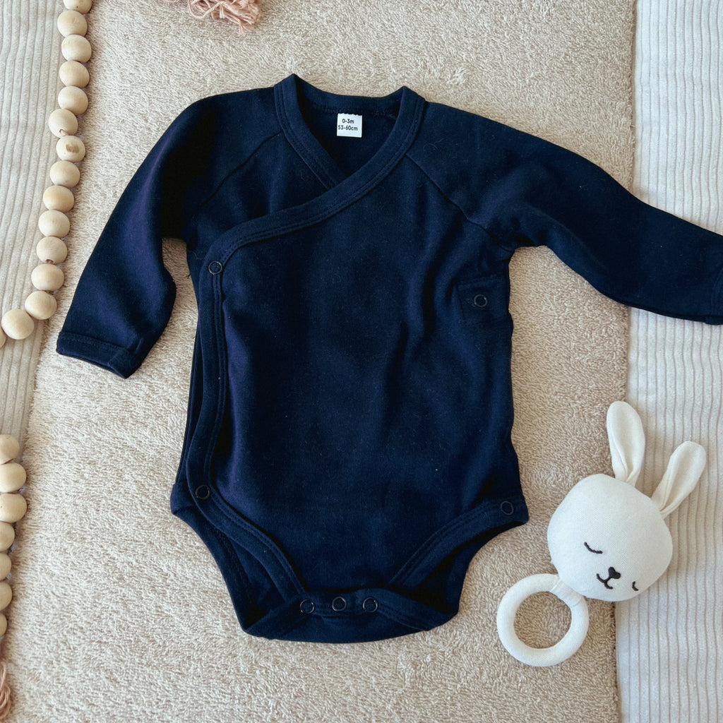 Babybody "mitten ins Herz" aus Biobaumwolle mit Wunschnamen
