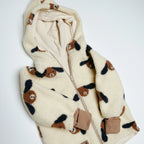 Teddyjacke Dackel  Winterjacke Teddy  Wintermantel Teddy