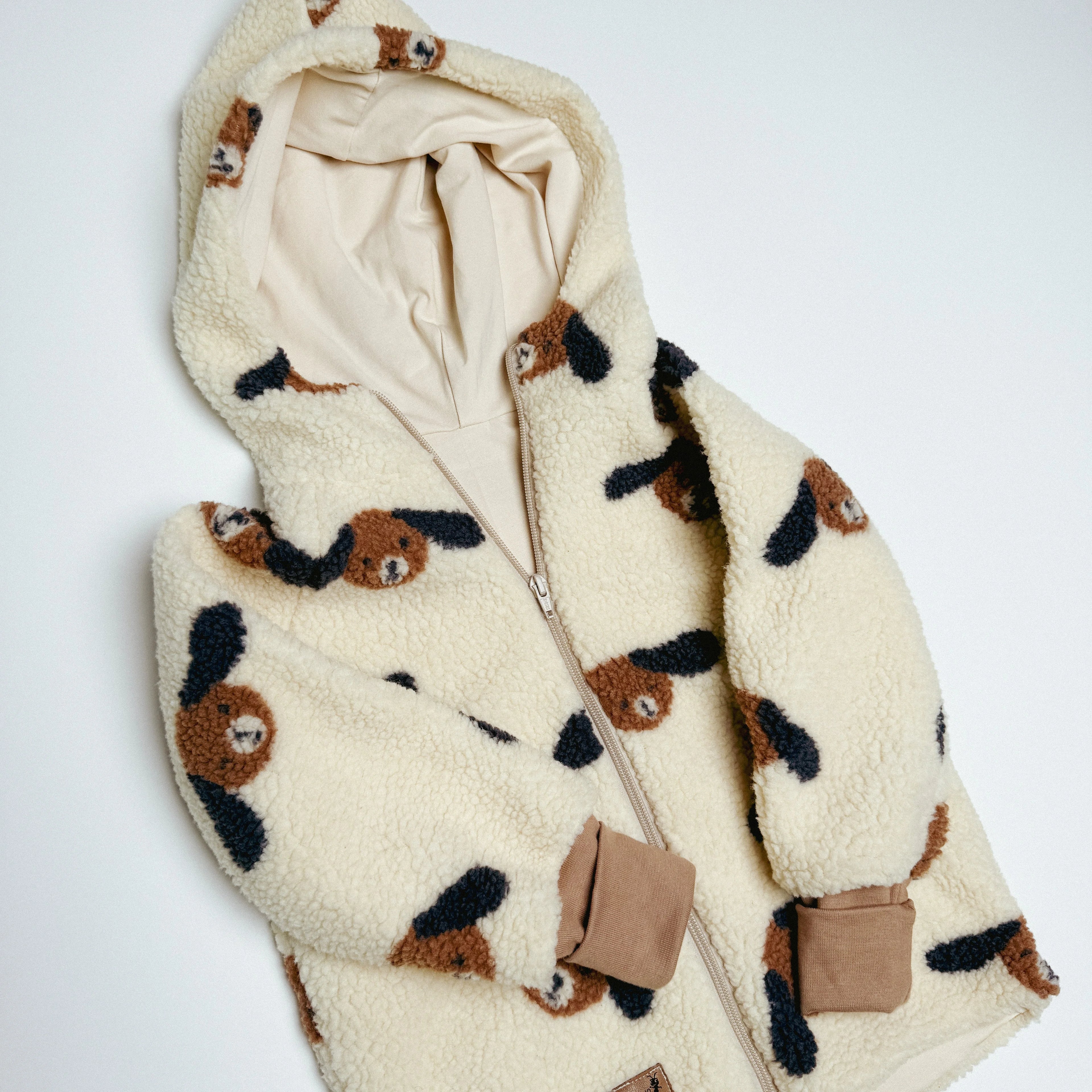 Teddyjacke Dackel  Winterjacke Teddy  Wintermantel Teddy