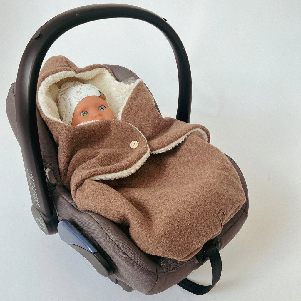 Einschlagdecke Camel Wollwalk/Teddy