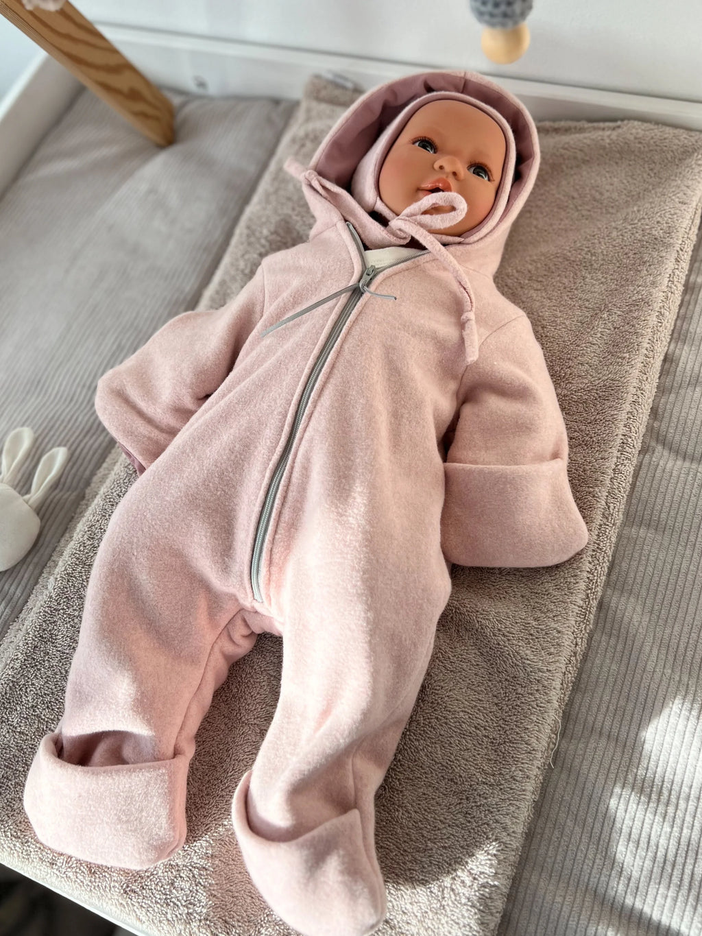 Bio Baumwoll Fleeceoverall rosa