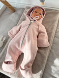 Bio Baumwoll Fleeceoverall rosa
