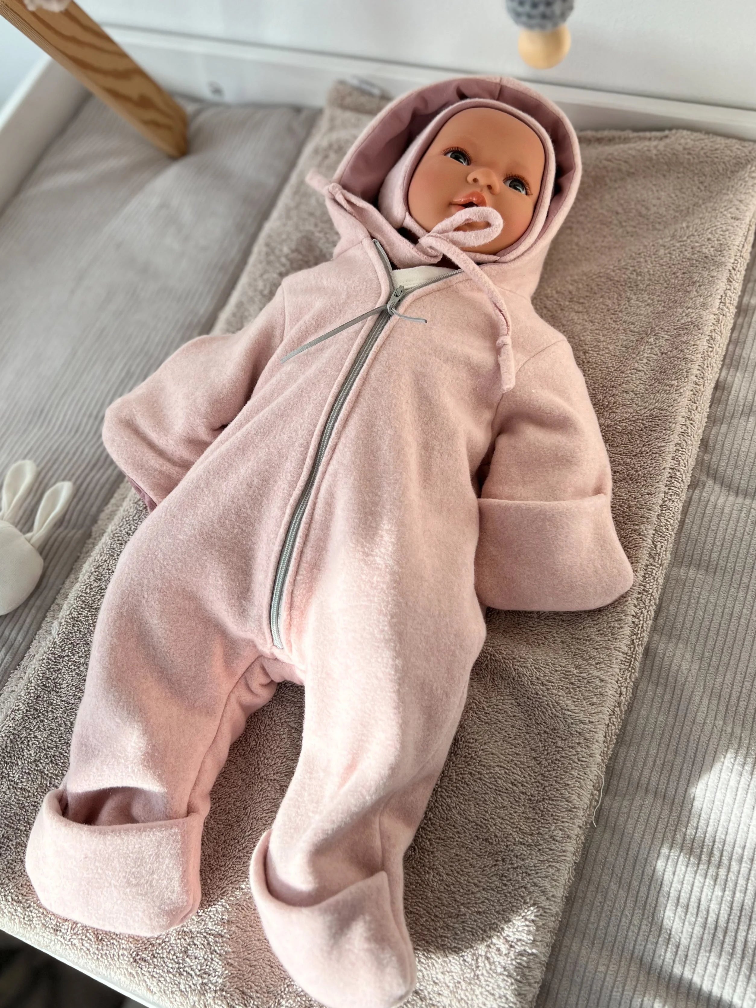 Bio Baumwoll Fleeceoverall rosa