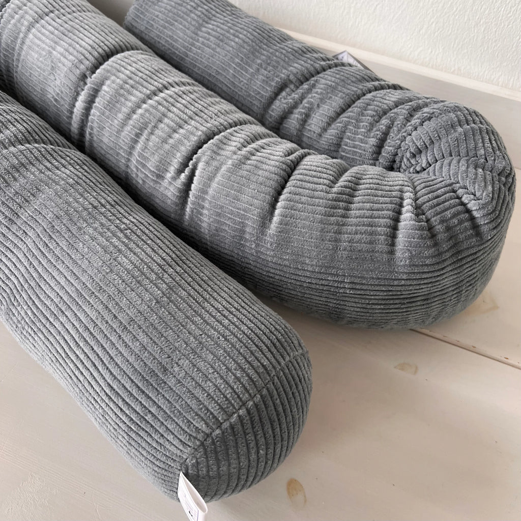 Bettschlange, Wickeltischumrandung cord grau