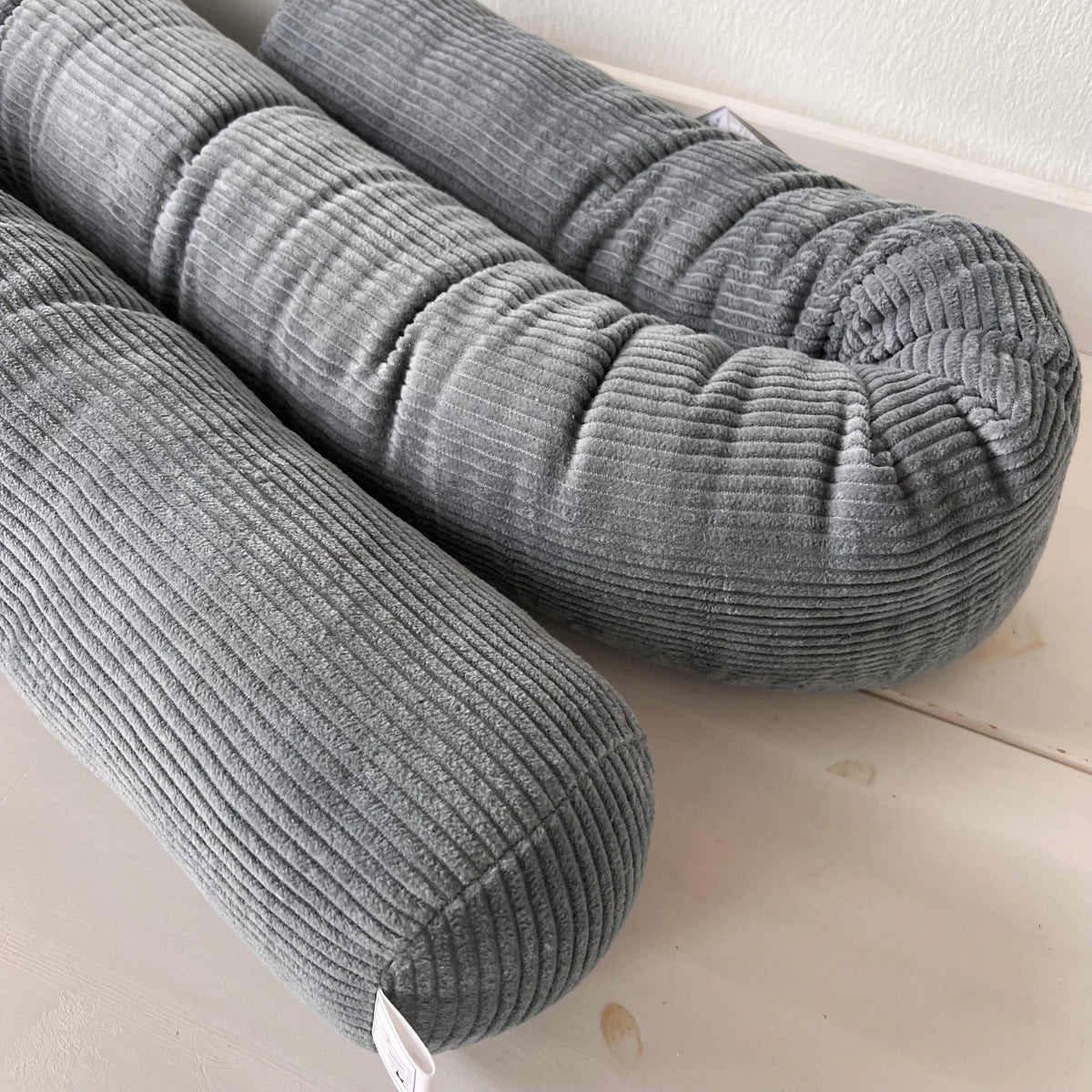 Bettschlange, Wickeltischumrandung cord grau