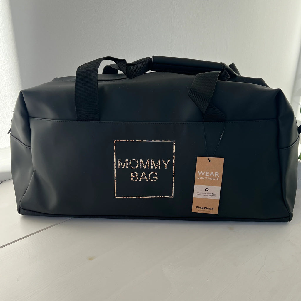 Weekender/Kliniktasche MOMMY BAG  Schwarz -Wasserabweisend