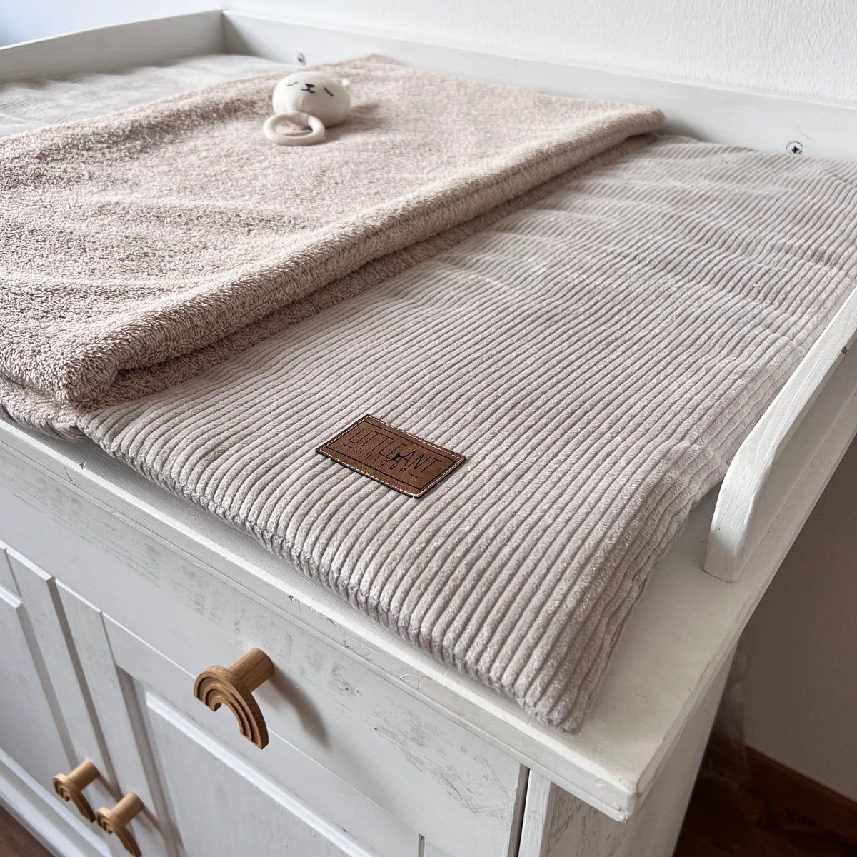 Wickeltischauflage Cord Beige