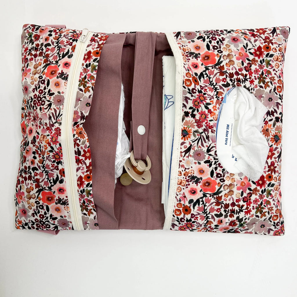 Wickeltasche Windeltasche Flowers Coral