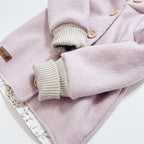 Walkjacke, Wintermantel in rosa/ innen Weidenkätzchen