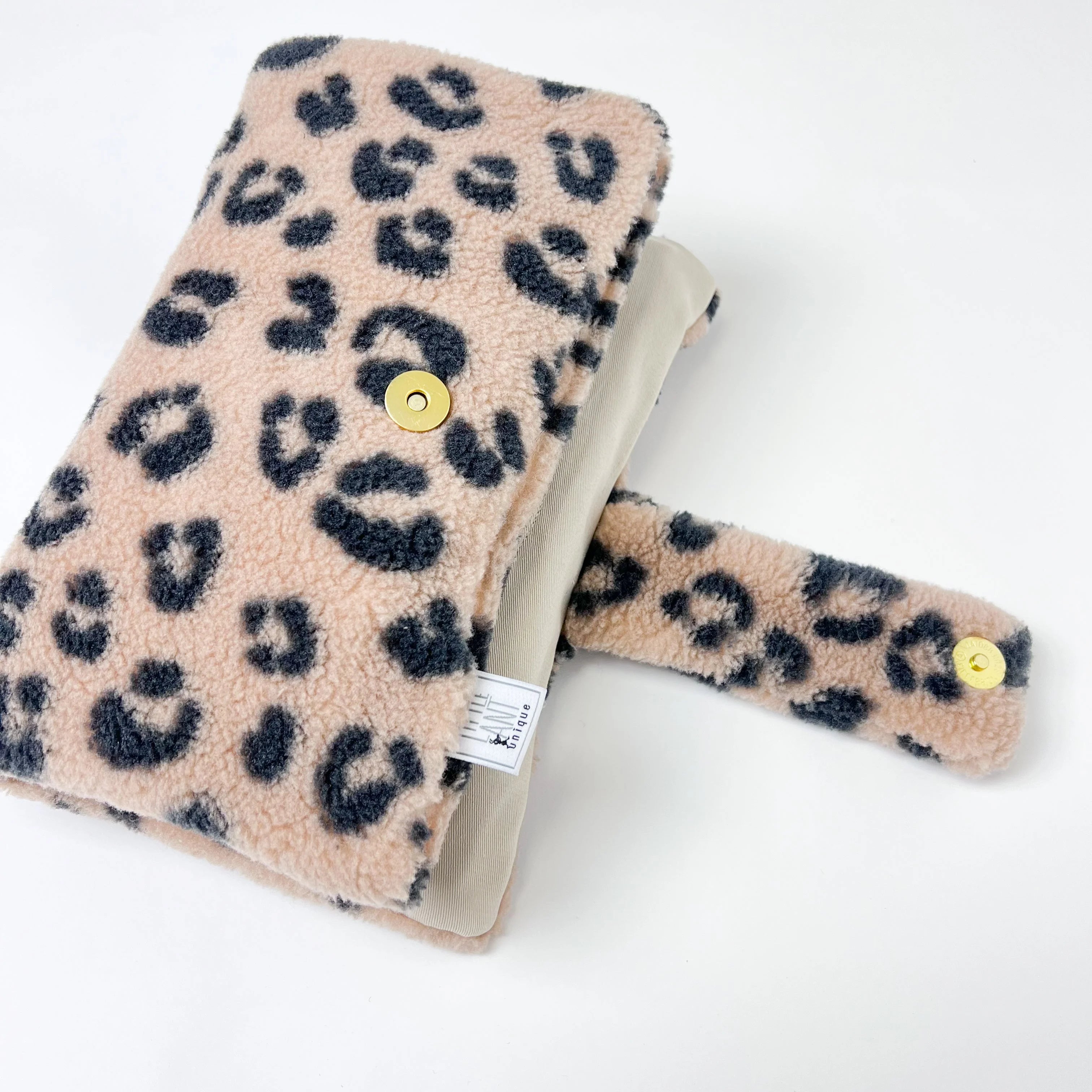 Wickeltasche Windeltasche Teddyfell Leo