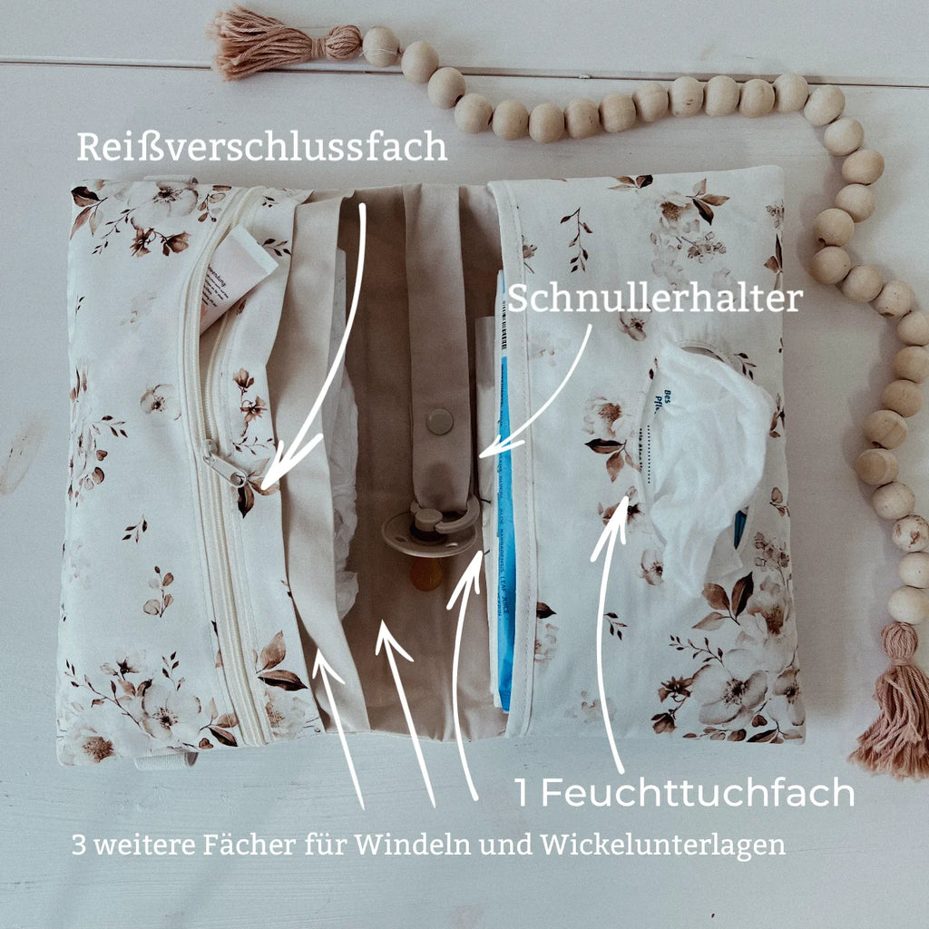 Wickeltasche Windeltasche Jasminblüte