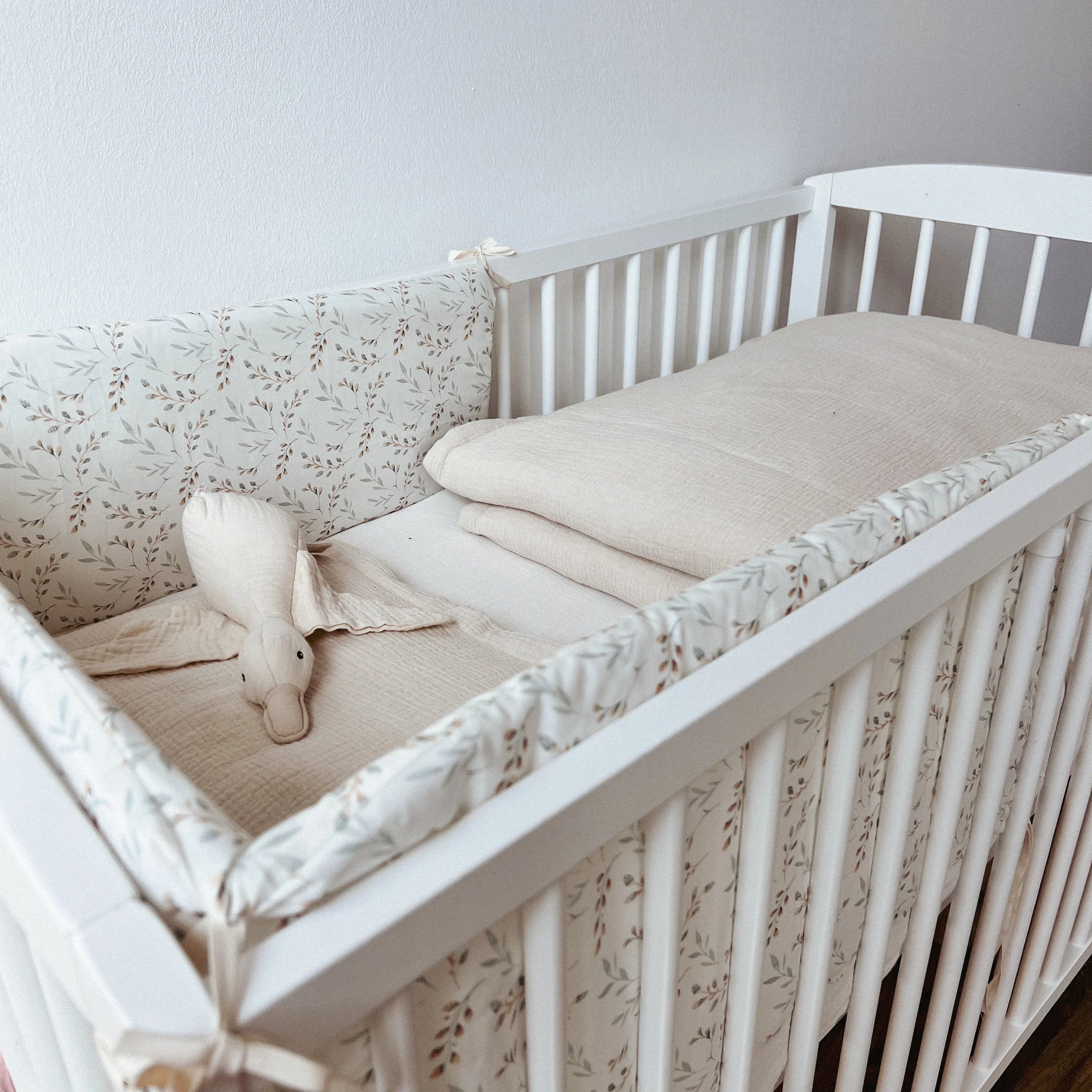 BABYBETTUMRANDUNG WEIDENKÄTZCHEN