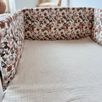 BABYBETTUMRANDUNG RETRO FLOWERS