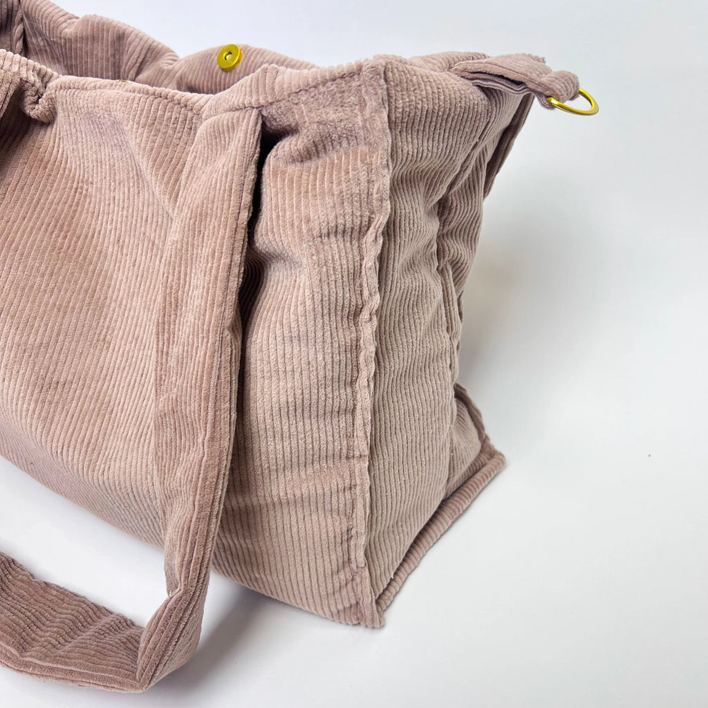 Wickeltasche I Shopper I Cord taupe I Mommy Bag