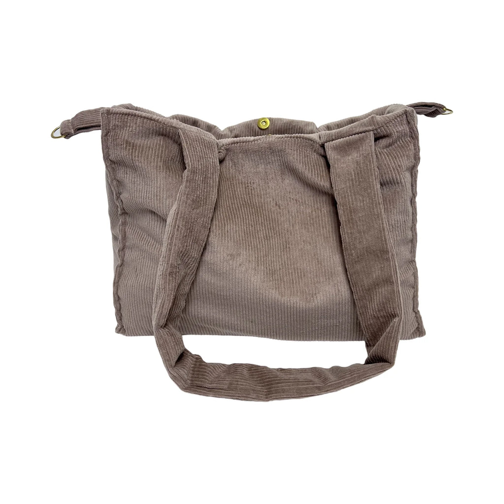 Wickeltasche I Shopper I Cord taupe I Mommy Bag