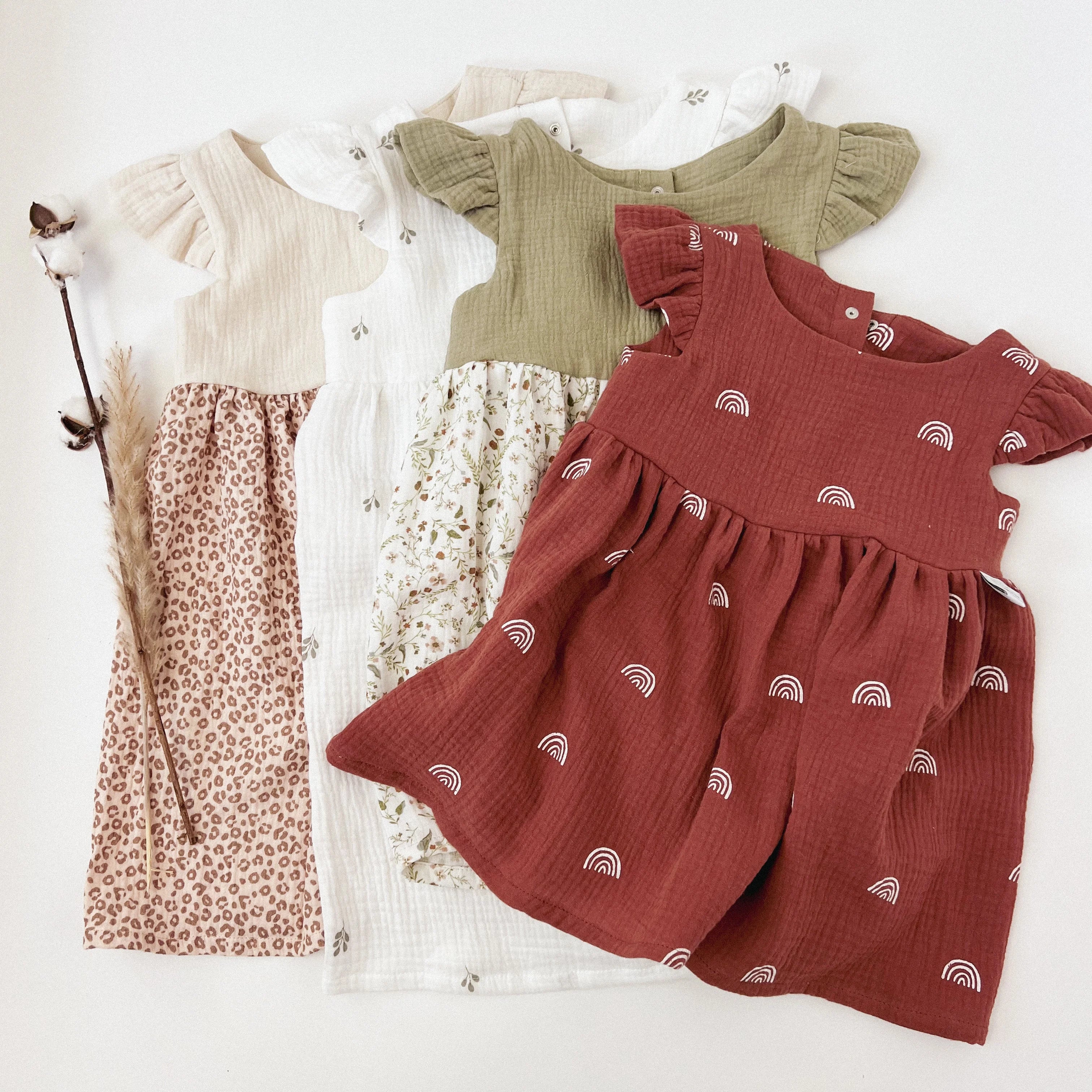 Kleid Baumwoll-Musselin Leo