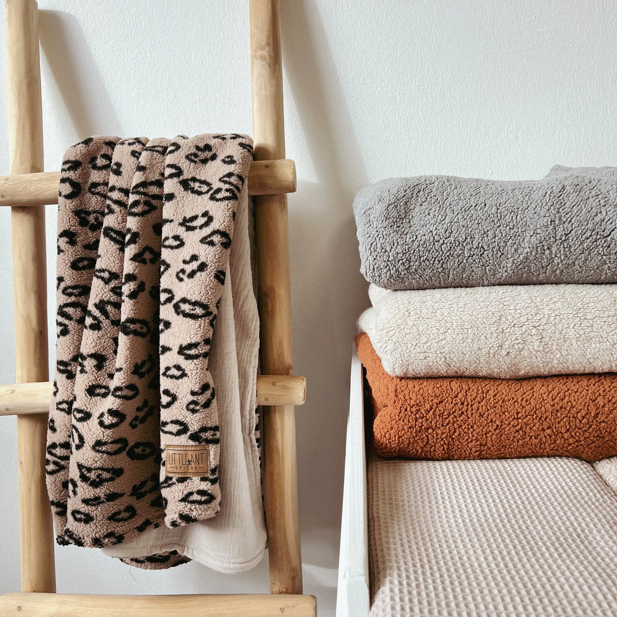 Babydecke I Kinderwagendecke I Kuscheldecke Teddy/Musselin
