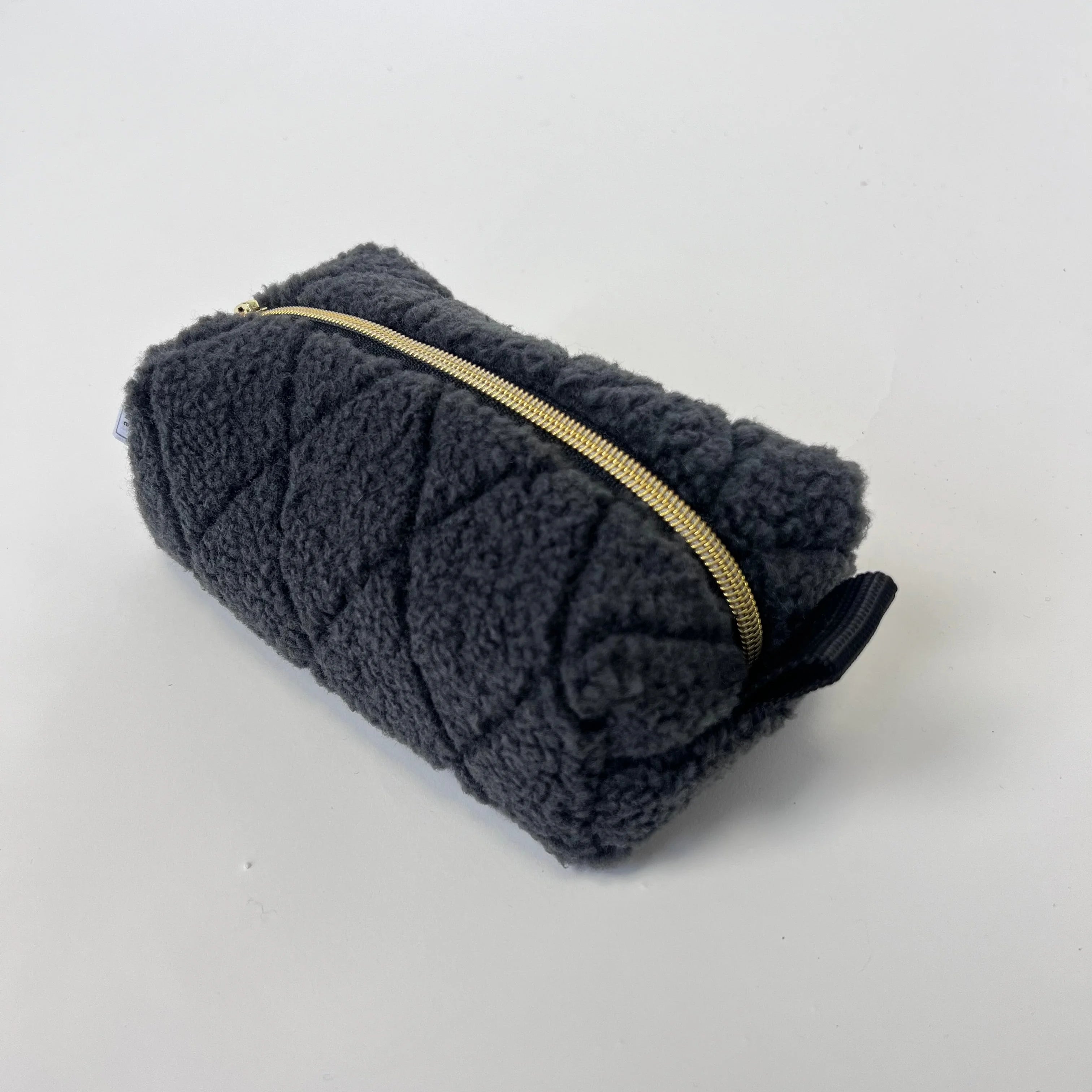 Kulturtasche I Windeletui Teddy schwarz I Schminktasche