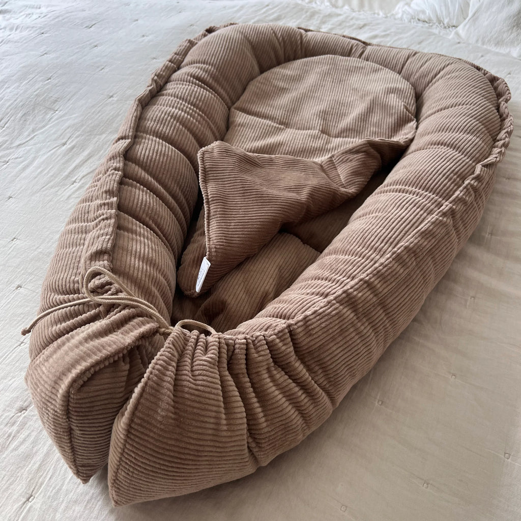 Nestchen Cord taupe