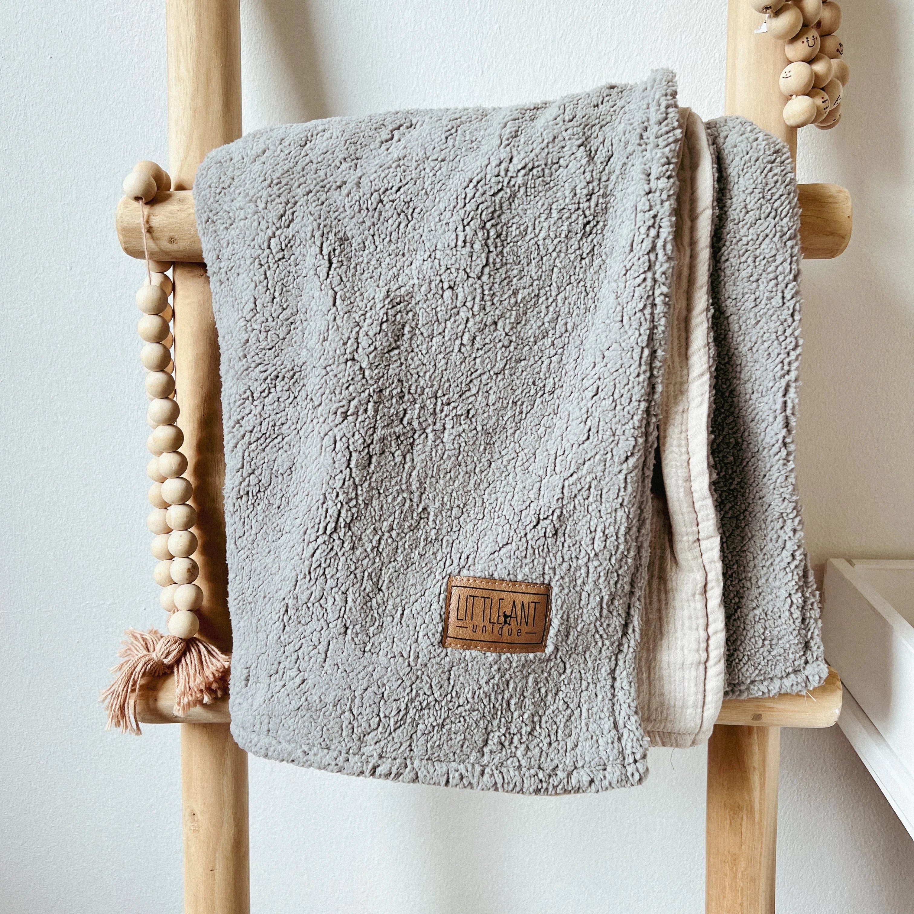 Babydecke I Kinderwagendecke I Kuscheldecke Teddy/Musselin