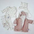 Newbornset Homecoming Bio-Baumwolle Rosa Pünktchen