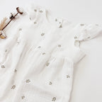 Kleid Baumwoll-Musselin Leaves