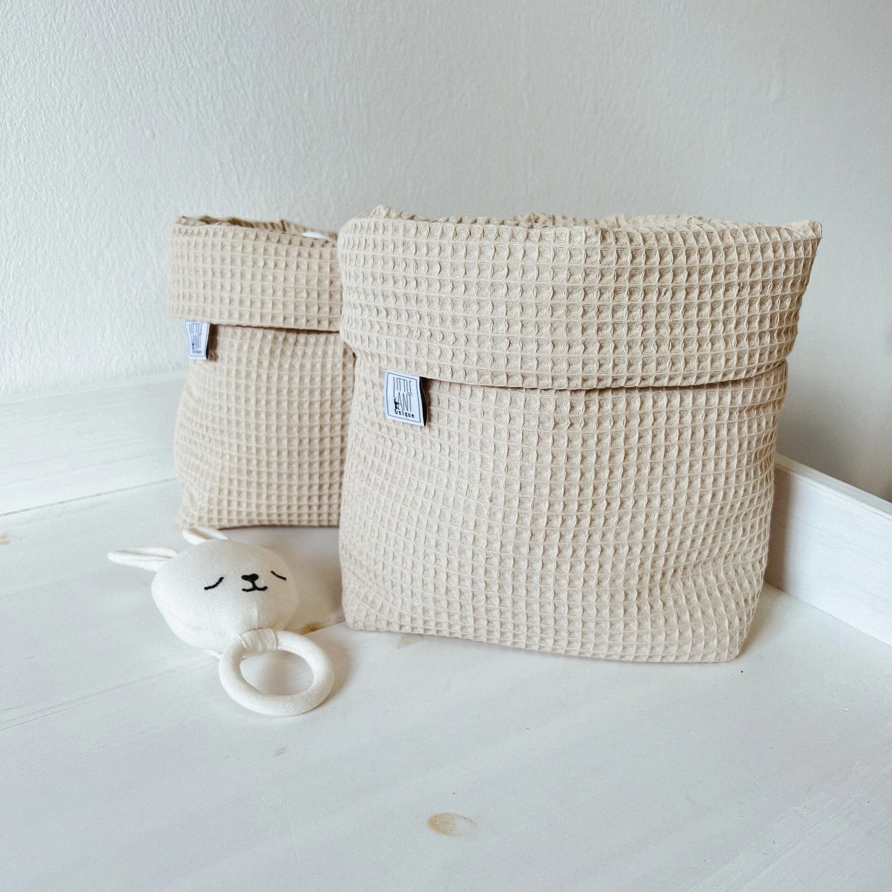 Utensilo Waffelpiqué beige