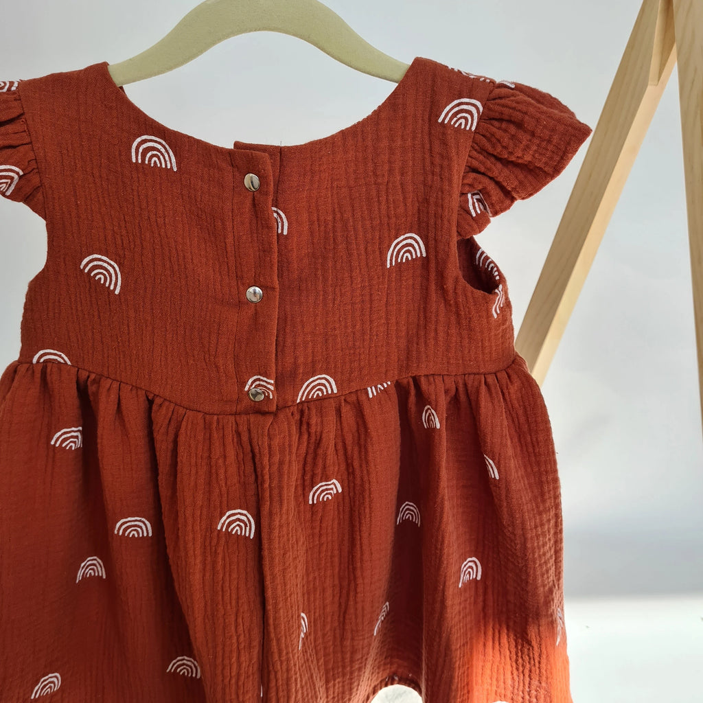 Kleid Baumwoll-Musselin Rainbow