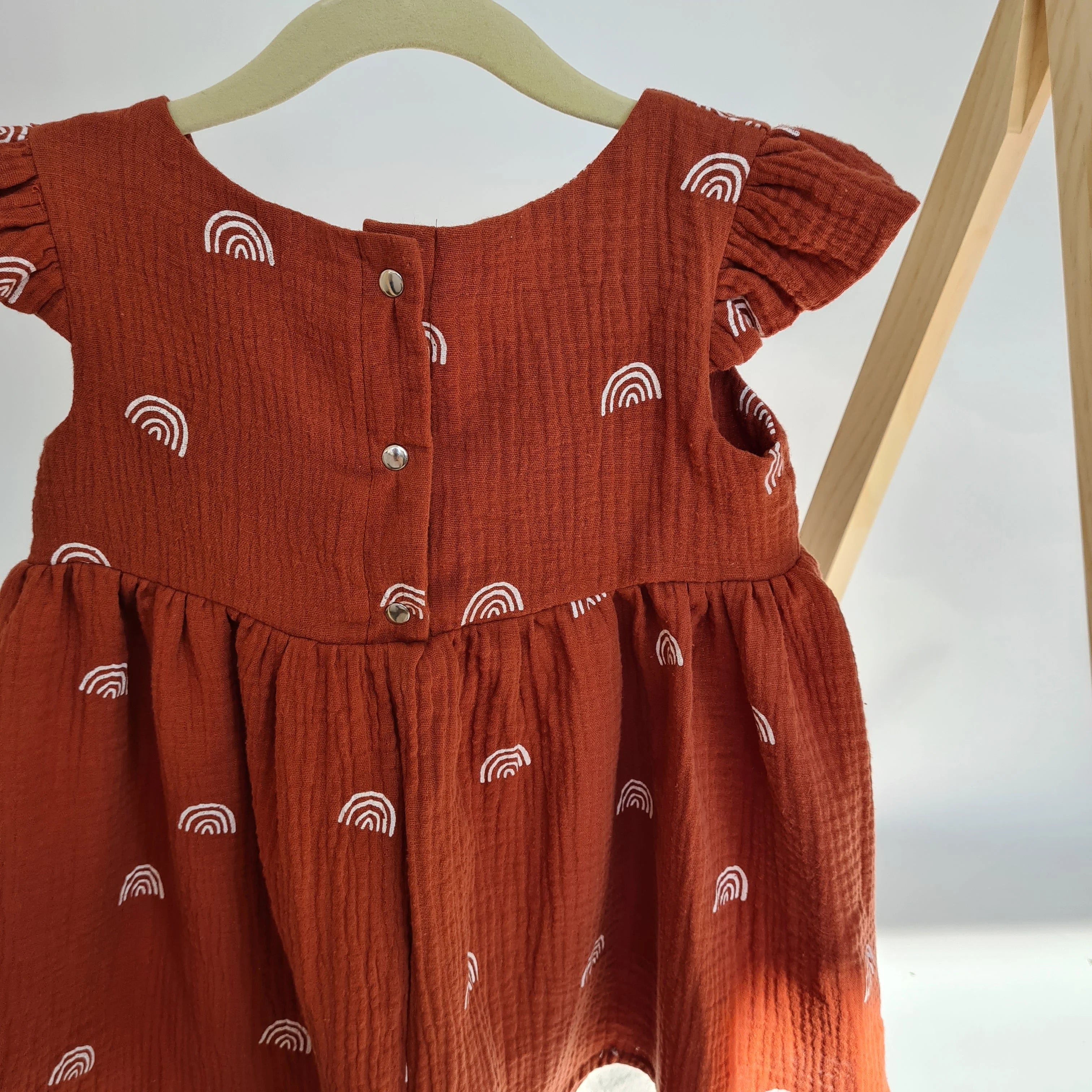 Kleid Baumwoll-Musselin Rainbow