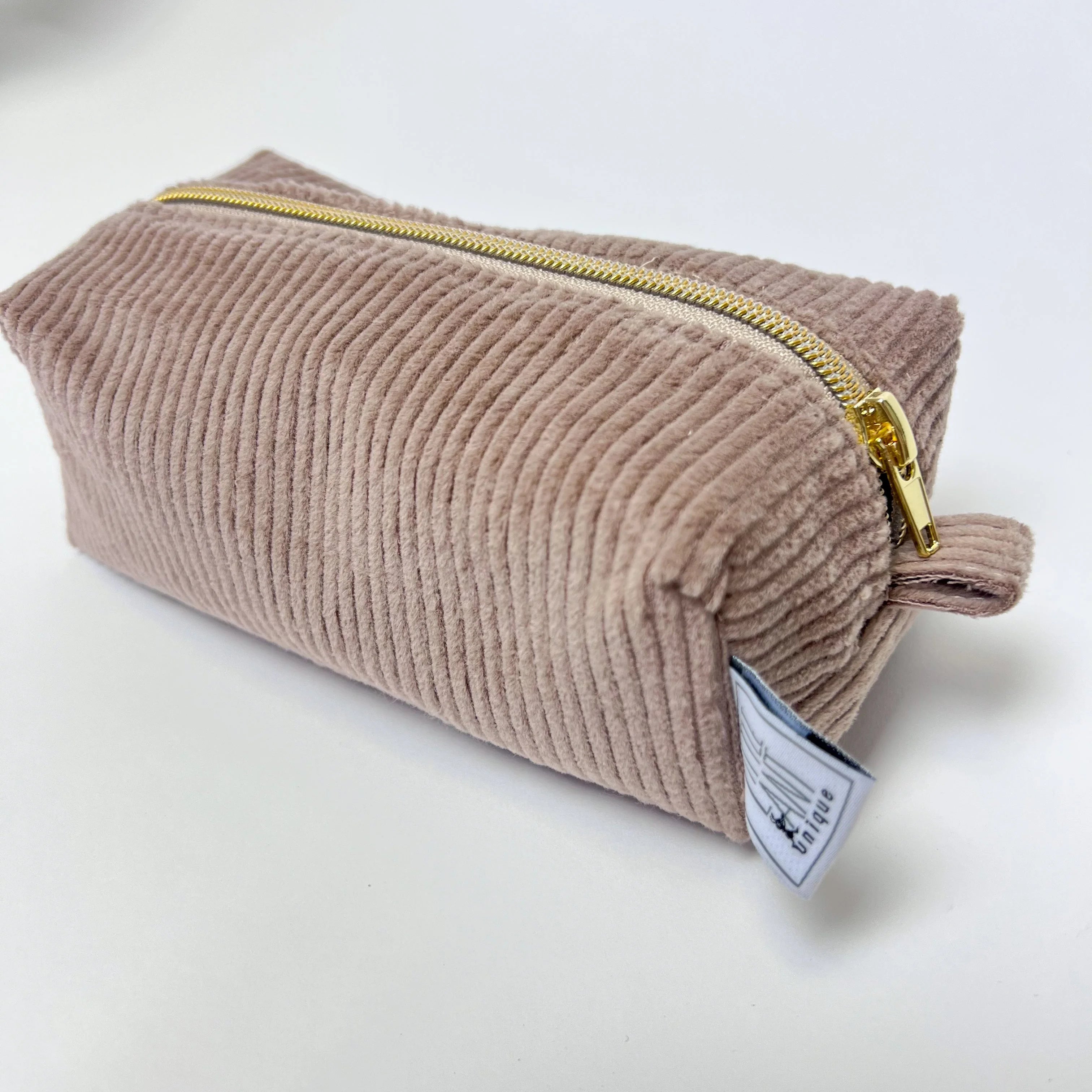 Kulturtasche I Windeletui Cord taupe I Schminktasche