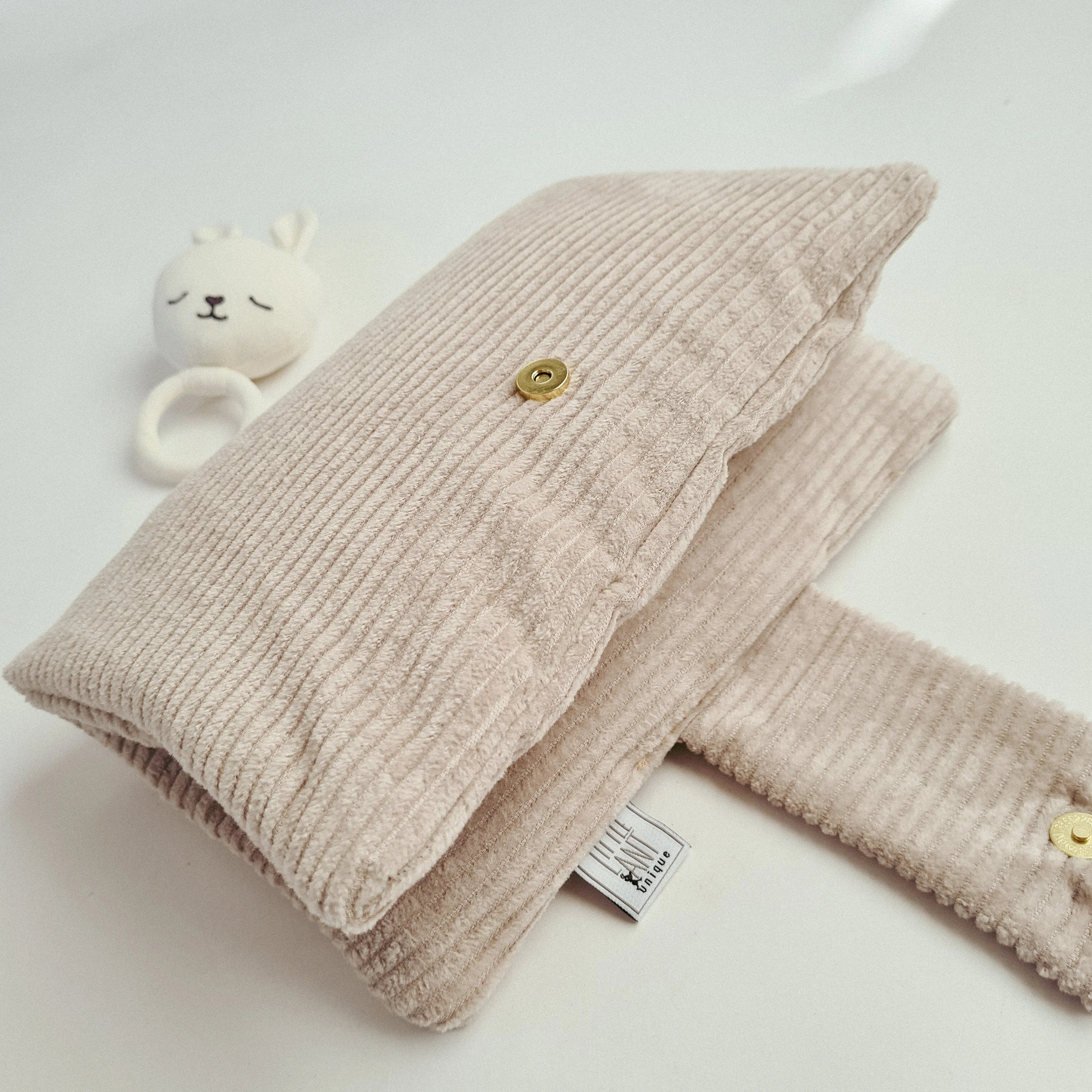Wickeltasche Windeltasche Cord beige