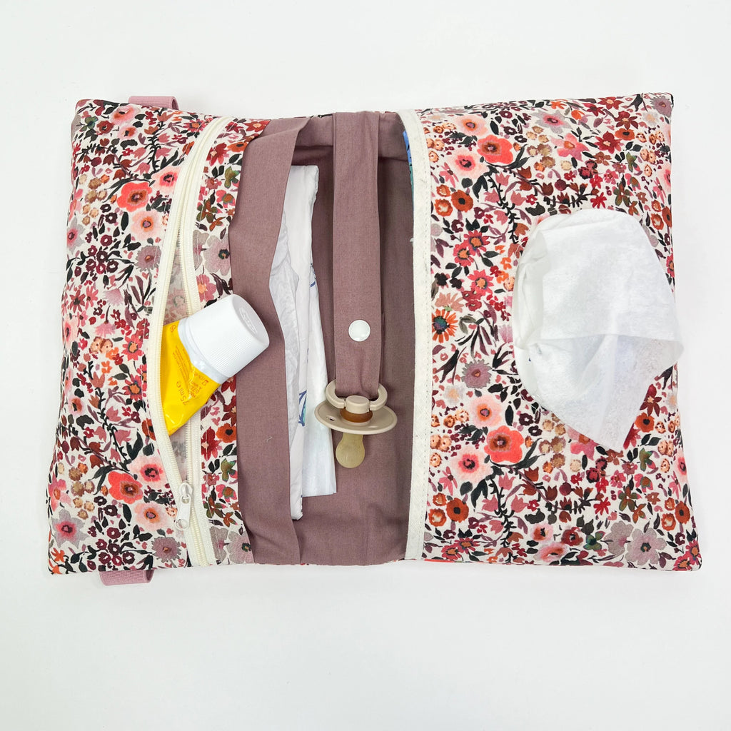 Wickeltasche Windeltasche Flowers Coral