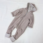 Bio Baumwoll Fleeceoverall beige