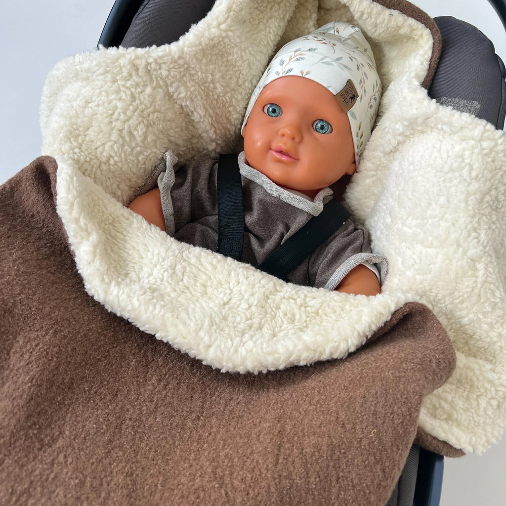 Einschlagdecke Camel Wollwalk/Teddy