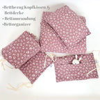 Bettwäsche, Bettbezug Musselin für Kinder & Erwachsene Rosa Leoprint