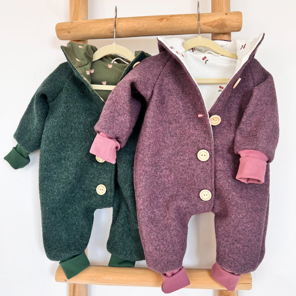 Walkoverall, Winteroverall Violett/Kirschen