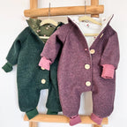 Walkoverall, Winteroverall Grün/Bärchen
