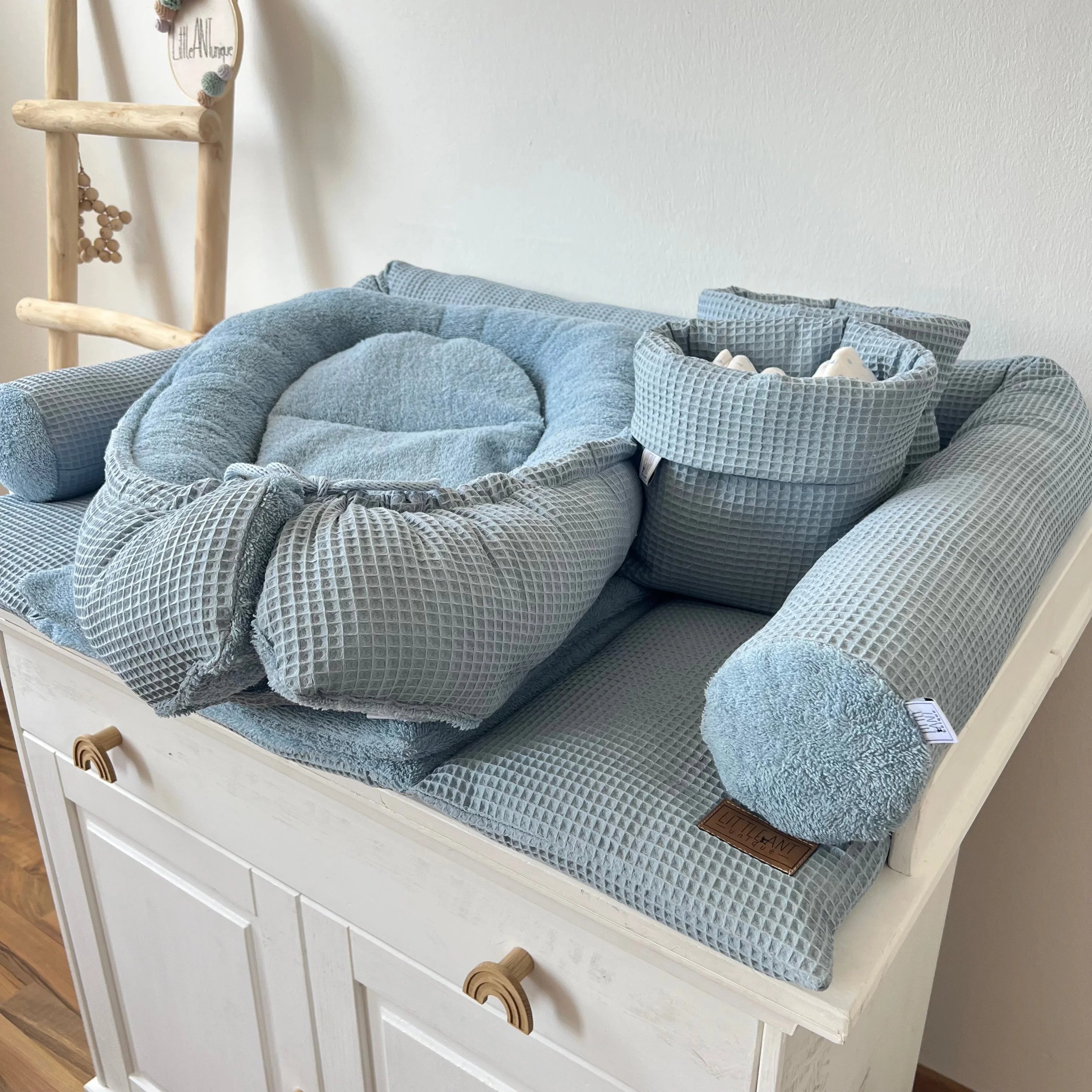 UtensiloWaffelpique Himmelblau