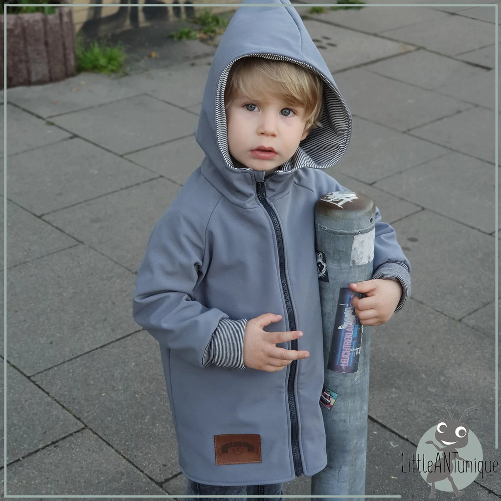 Jacke Softshelljacke Kinderjacke grau