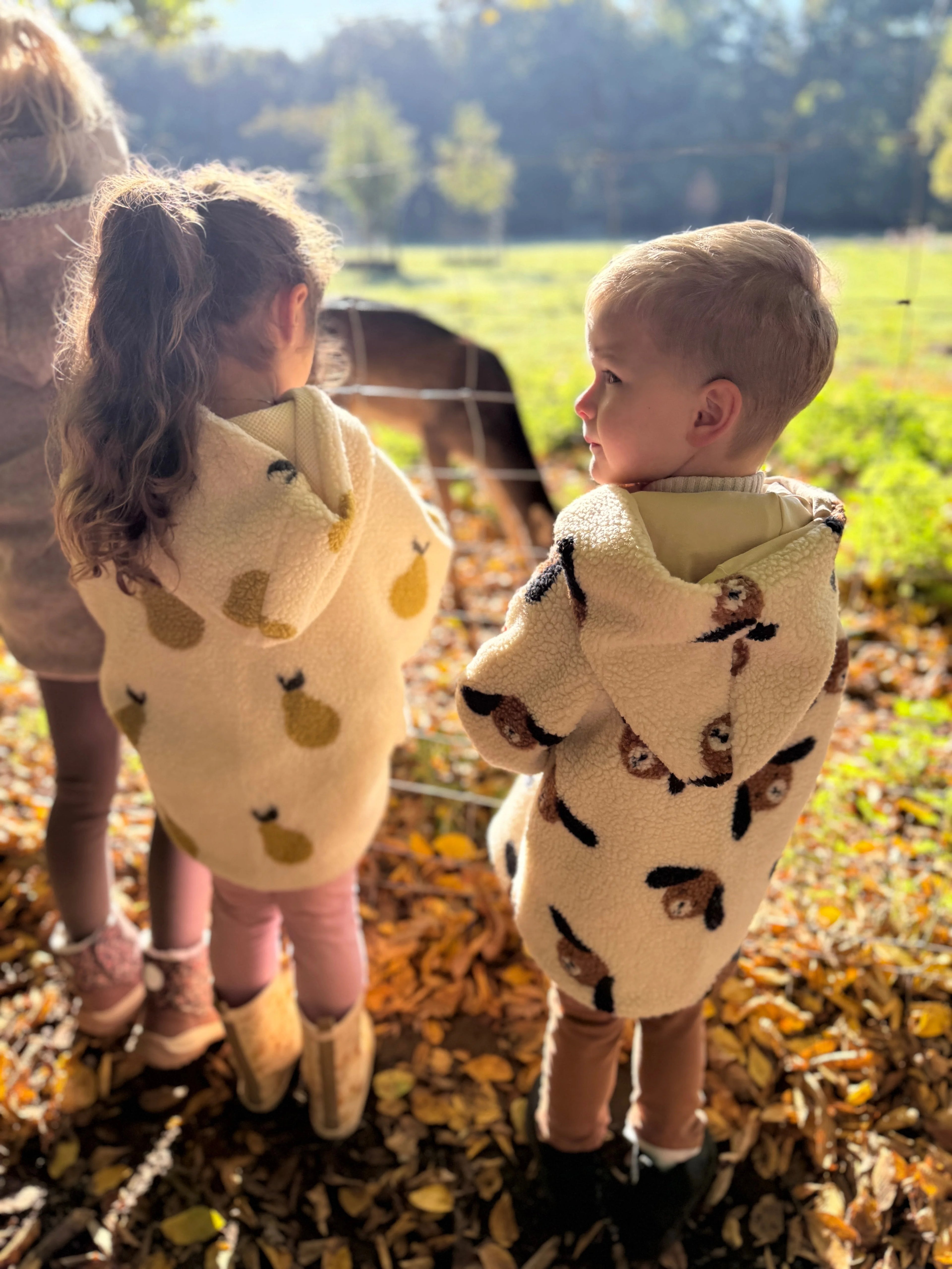 Teddyjacke Birnen  Winterjacke Teddy  Wintermantel Teddy